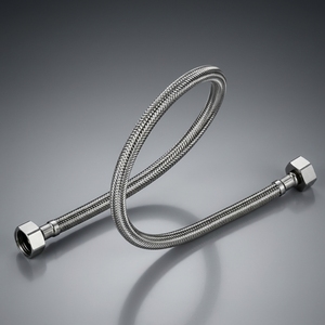 <span class=keywords><strong>Tuyau</strong></span> d'alimentation en laiton SUS 304 avec écrou G1/2, longueurs 40cm, 50cm, 60cm, 80cm, 90cm, pour <span class=keywords><strong>robinet</strong></span> à code unique - Product Image 1