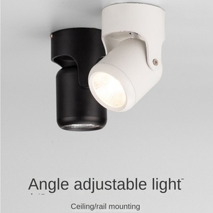 สปอตไลท์ติดเพดานอเนกประสงค์แบบหมุนได้โคมไฟทรงกระบอกติดพื้นผิว LED ที่ยอดเยี่ยม - Product Image 5