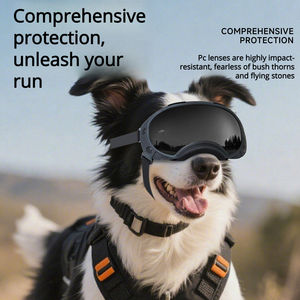 Lunettes de soleil écologiques à motif uni pour grands chiens, protection UV, coupe-vent, anti-sable, monture en TPU, verres en PC, utilisation toutes saisons - Product Image 6