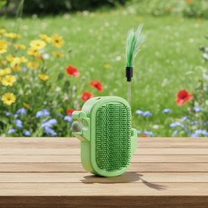 Griffoir mural classique écologique pour chat avec brosse anti-poils, bâtonnet de chatouillage à herbe à chat et masseur pour soulager les <span class=keywords><strong>d</strong></span>émangeaisons - Jouet pour chat - Product Image 2