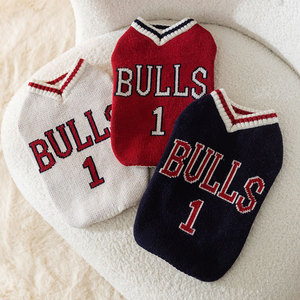 Automne hiver chien vêtements <span class=keywords><strong>Corgi</strong></span> mode basket-ball sport gilet pull Polyester animal de compagnie petit moyen teckels imprimé classique XXL - Product Image 1