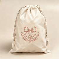 Sac à cordon personnalisé en non-tissé écologique avec logo de dessin animé, pochette de rangement durable et portable, sac cadeau de vacances pour baskets et chaussons