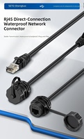 Câble adaptateur RJ45 femelle à bornier à vis 8 broches AV sans soudure, 12V Cuivre 1A