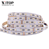 Bande LED 5050RGBW haute luminosité SMD 5050 bande LED flexible 5 mètres par rouleau Support bande lumineuse LED télécommandée