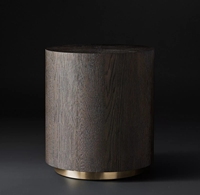 Meubles de salon rétro style américain tables rondes en bois massif canapés tables d'appoint hôtel villas personnalisable