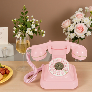 <span class=keywords><strong>Livre</strong></span> d'or audio pour l'enregistrement de messages de mariage par téléphone antique avec mémoire de 32 Go, boîte vocale et confession personnalisables - Product Image 1