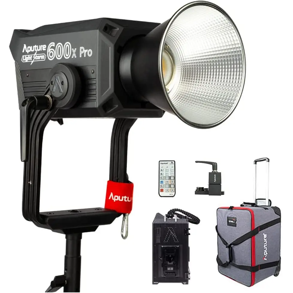 600W Bi-color LED Video Light 2700K~6500K CRI TLCI96+ 600XPRO for Video Shooting,Streaming with Bowens Mount LED Light for Video