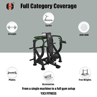 Máquina de Ejercicios Premium para Hombros con Brazos Separados, Asiento Ajustable y Resistencia Guiada para Gimnasio