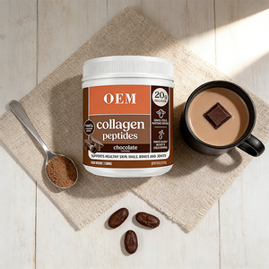 Nahrungsergänzungsmittel Kollagen-Peptide-Pulver mit Schokoladengeschmack Unterstützt Gesunde Haut, Nägel, Knochen und Gelenke - Product Image 2