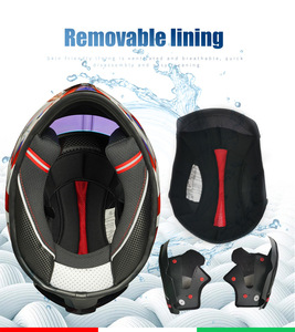 <span class=keywords><strong>Casco</strong></span> de Motocicleta Integral ECE 22.06, <span class=keywords><strong>Homologado</strong></span> por DOT, con <span class=keywords><strong>Bluetooth</strong></span> Inteligente, Antivaho, Ligero, para Carreras, Modelo 821 - Product Image 3