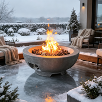 Brasero de jardin, foyer extérieur, chauffage pour villa, cabane, lodge, camping, glamping