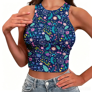 Camiseta Deportiva Corta de Punto para Mujer con Logotipo Personalizado - Product Image 4