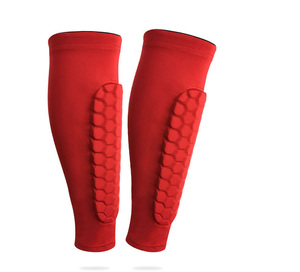 Thiết kế mới nhất Nhiều màu đàn hồi bóng đá bảo vệ ống chân bóng đá thể thao bê tay Áo hỗ trợ an toàn với dày bảo vệ pad - Product Image 5