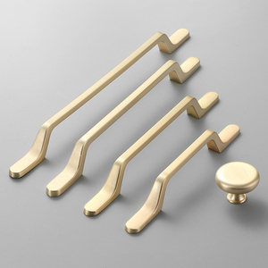 Modern Furniture Hardware Arched Zamak Handle Cupboard <strong>Door</strong> Drawer <strong>Knob</strong> Zinc Alloy Wardrobe Kitchen Cabinets Handles and Pulls - Product Image 2