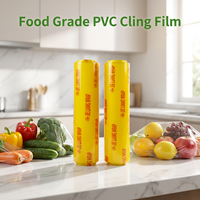 Film alimentaire en PVC souple OBM/ODM 2026 de qualité alimentaire, écologique, résistant à l'humidité, pour l'emballage des champignons, avec boîte distributeur