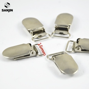 Attaches-sucettes métalliques avec anneaux en plastique ovales, ronds et rectangulaires de 15 mm, 20 mm, 25 mm, 30 mm, 35 mm - Product Image 5