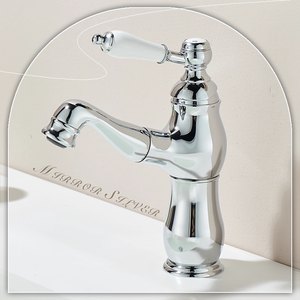 ก๊อกน้ำอ่างล้างหน้าทองแดงโครเมียมสไตล์วินเทจ HONGDEC มีฟังก์ชั่นปรับอุณหภูมิและติดตั้งง่าย - Product Image 1