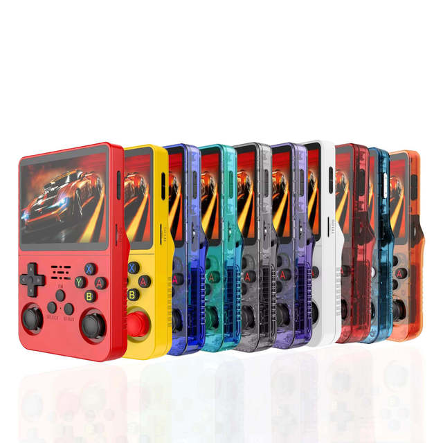 RK3326 R36S Mini Retro Handheld Console Open Source Linux System 3.5 Inch IPS Screen Portable Game Player with 40000 Games