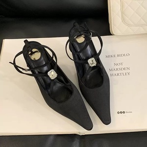 9CM Talon Trending 2025 Women Black Heels for Ladies <b>Shoes</b> - Product Image 4