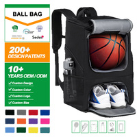Sac à dos de basketball multifonctionnel grande capacité, pratique, imperméable et isotherme pour les loisirs en plein air et l'entraînement décontracté