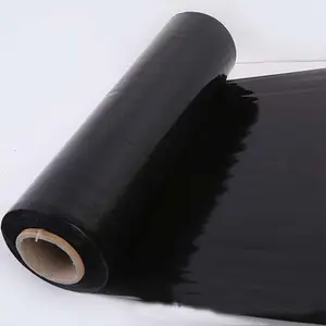 Neue 100% lldpe Rohmaterial schwarze Paletten wickel Stretch folie