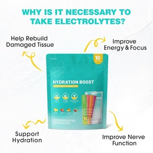 Produsen Bubuk Elektrolit Label Pribadi OEM untuk Suplemen Olahraga, Bubuk Elektrolit Hidrasi, Minuman dalam Kemasan Besar 16 Sachet - Product Image 2