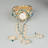 Nouvelle montre-bracelet créative et populaire pour femme, entièrement sertie de diamants, pour décoration de mariage, bague-montre intelligente