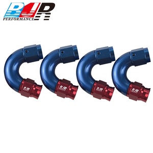 Raccords de tuyau BJR haute performance en aluminium AN3 femelle 180 degrés pour lignes de carburant E85 PTFE à débit total - Product Image 5