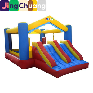 Castillo Inflable con Tobogán Doble, Parque Infantil, <span class=keywords><strong>Casa</strong></span> de PVC Reforzado, Castillo Marino con Pelotas para Exteriores - Product Image 2