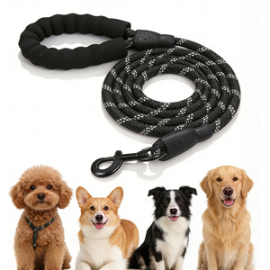 Correa Reflectante para Perro, Acolchada con Neopreno Suave, Transpirable, Ajustable, de Nailon, para Perros Pequeños, Medianos y Grandes - Product Image 4