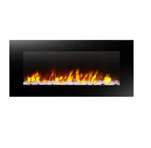 32"/40"/48"/60" electric fireplace furniture hanging polychrome flame electric fireplace with no heat