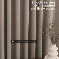 Rideau occultant de style minimaliste, rideau en chenille de haute précision de style italien pour chambre à coucher et salon