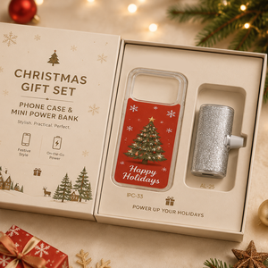 Ensemble cadeau de coques de téléphone de Noël IPC-34, support magnétique transparent avec panneau arrière Bonhomme de neige, support interchangeable en plastique tendance style DIY - Product Image 3
