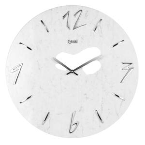 HORLOGE MURALE EN QUARTZ AVEC EFFET MARBRE DE CARRARA, DIAM. 50CM - Product Image 1