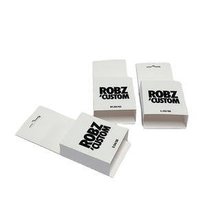 Thẻ treo bán lẻ thân thiện với môi trường, bao bì dạng thẻ gấp, bao bì tiết kiệm cho tất, cán màng, tùy chỉnh, làm từ vật liệu tái chế - Product Image 1