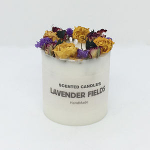 E188 naturale decorazione di fiori di piante profumati Set di candele Aroma romantico per la casa e il regalo - Product Image 6