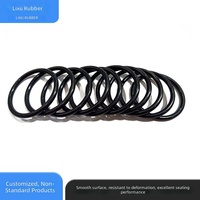 Gasket Karet Silikon EPDM yang disediakan oleh pabrik, komponen bentuk khusus non-standar, segel karet nitril model LX-0149