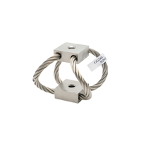 Isolateur de câble métallique compact, léger, petit, en acier inoxydable, amortisseur de vibrations pour câble métallique