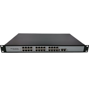 380W 24 + 2 Ethernet 100Mbps PoE chuyển đổi 19 'rack 2 cổng uplink 1000Mbps 380W mạng chuyển đổi PoE 24 cổng - Product Image 1