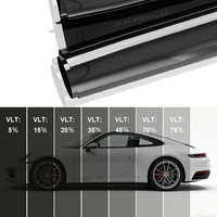 Film solaire personnalisé pour vitres de voiture, 2 couches, nano-céramique, haute réjection IR, blocage UV, clarté HD, sécurité, anti-explosion, confidentialité, fabrication en usine