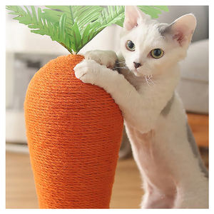 Fabrika doğrudan satış kapalı kedi tırmalama oyuncak havuç tasarım Sisal dayanıklı kedi tırmalama sütunu - Product Image 5