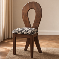 Ensemble de coiffeuse vintage français avec miroir LED ondulé en forme de nuage, commode à 6 tiroirs et chaise sculpturale