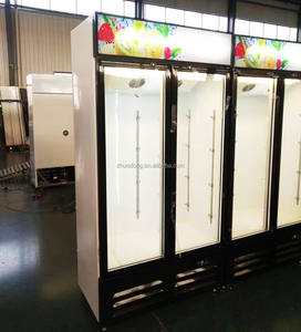 <span class=keywords><strong>Congélateur</strong></span> de boissons debout de grand volume Réfrigérateur vitrine verticale avec lumière LED Refroidisseur d'affichage de climat frais à vendre - Product Image 4