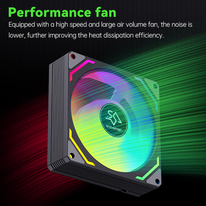 SNOWMAN Low-Profile ARGB <span class=keywords><strong>CPU</strong></span> Cooler Radiator Single Tower <span class=keywords><strong>CPU</strong></span> Cooler con 92mm PWM Quiet Fan Support Black White - Product Image 2