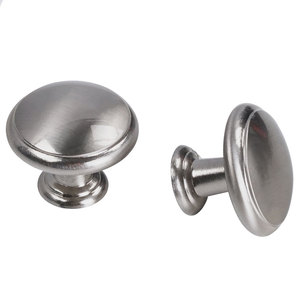 Furniture Handles Zinc Alloy Brushed Satin Nickel Cabinet Handles Drawer <strong>Knobs</strong> Kitchen Cupboard <strong>Door</strong> Metal Pulls Furniture Pull - Product Image 1