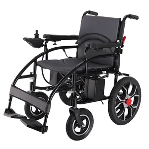 New Foldable Electric Wheelchair Lightweight Power Wheel Chair Manufacturers Silla De Ruedas Rolstoel Kursi Roda