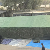 Tente de secours quatre saisons de 72 m², résistante au vent et à l'eau, pour réfugiés, en tissu Oxford, portable