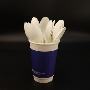 Cuillères jetables biodégradables, cuillères à glace jetables écologiques en plastique - Product Image 4