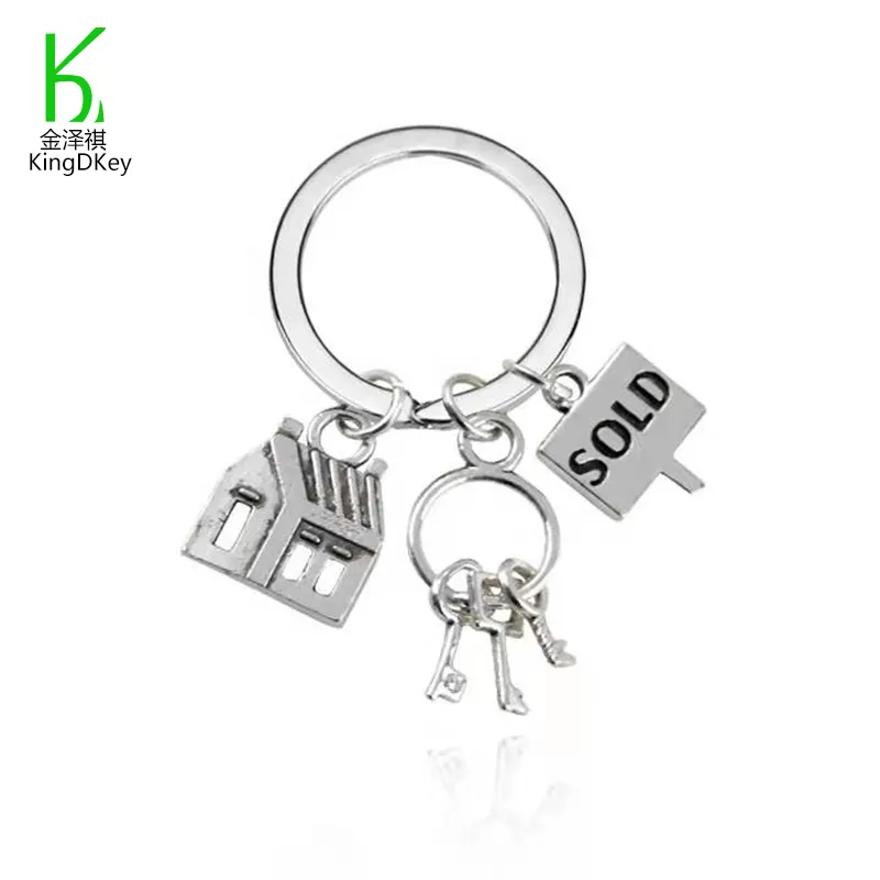 Hot sale Gift of High Quality Keychain Do what you love love what you do Metal House Keyring