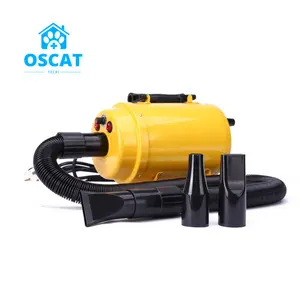 OSCAT EUR PET Wholesale Grooming Cat Dog Hair Dryer With Heating Adjustable Speed And 3 Nozzles ForAnimals
